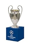 UEFA Pokalreplika Cl 45 Mm Auf Holzpodest UEFA-CL-45-HP, Silber, 45mm