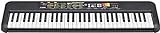 Yamaha PSR-F52 Digital Keyboard, schwarz – Kompaktes digitales Keyboard für Einsteiger mit 61 Tasten, 144 Instrumentenklängen und 158 Begleit-Styles
