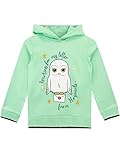 Harry Potter Pullover | Hedwig Hoodie Mädchen | 100% Baumwolle Kinder-Pullover | Hogwarts Pulli Grün 146