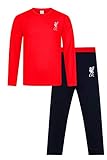 Offizieller Liverpool Football Club Herren Schlafanzug, lang, Schwarz / Rot, rot, XL