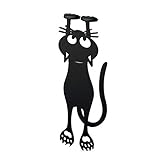 balvi Lesezeichen Curious Cat Farbe schwarz Katzenform 12cm Kunststoff/Nylon