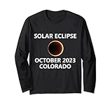 Colorado 2023 Annular Solar Eclipse 14. Oktober Sun Moon Langarmshirt