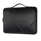 GYZCZX Stoßfeste wasserdichte Laptophülle mit Griff Leichtweiß weich Eva Handtasche Tablet-Fall (Color : Black, Size : 15.6-inch)