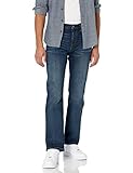 Amazon Essentials Herren Bootcut-Jeans mit gerader Passform, Dunkle Waschung, 40W / 32L