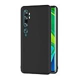 AICEK Compatible Xiaomi Mi Note 10 / Xiaomi CC9 Pro Hülle, Schwarz Silikon Schutzhülle für Xiaomi Note 10 Case TPU Bumper Xiaomi Note 10 Pro Handyhülle (6,47 Zoll)