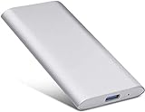 Externe Festplatte 8TB Ultra Slim Externe Festplatte Typ-C USB 3.1 Speicher für PC, Mac, Desktop, Laptop usw (8TB, Silber)