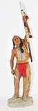 Indianerfigur Indianer Anführer Crazy Horse Tashinka Witko Skulptur H 23 cm stehend