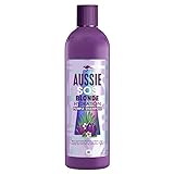Aussie SOS Blonde Hydration Veganes Silbershampoo, Für Haare Mit Gelbstich Und Feuchtigkeitsbedürfnis, Mit Australischer Wildpflaume Und Manuka-Blatt, 490 ml