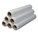 6 x rollen Strechfolie 500mm Stretchfolie Palettenfolie Folie 50 cm (3 kg transparent stretch x6)