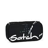 Satch Schlamperbox - Mäppchen groß, Trennfach, Geodreieck - Ninja Matrix - Black, einheitsgröße