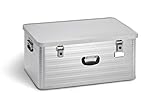 Enders Alubox TORONTO 130 L - Aluminiumbox mit 1 mm Wandstärke, extra stabil, spritzwasser und staubdicht, stapelbar, inklusive Hangtag, Kunststoffgriffe, Transportbox, Lagerbox, Werkzeugkiste #3910