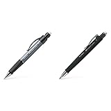 Faber-Castell 130789 - Druckbleistift Grip Plus, 0.7 mm, stone grey, 1 Stück & 133353 - Druckbleistift Poly Matic, 0.7 mm, schwarz, 1 Stück