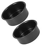 PRETYZOOM 2st Lebende Kuchenform Former Zum Backen Backformen Deckel Käsekuchen Keksformen Pfannkuchen Korb Kuchendekorationsform Blech Kuppel Nützliche Backplatte Black Rostfreier S