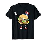 Cooler Dabbing Burger lustiges Street Dancer Hamburger Liebhaber Geschenk T-Shirt