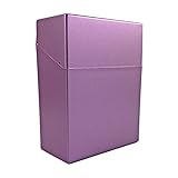 Zigarettenbox XXL für Big Box metallikfarben für 30 Zigaretten Etui Kunststoff Zigarettenaufbewahrung ohne Schockbilder (Lila)