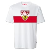 VfB Stuttgart T-Shirt Brustring Wappen Gr.M