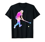 Feldhockey Spielerin Mit Feldhockeyschläger Und Ball Hockey T-Shirt