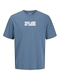 JACK&JONES Herren JJECORP Graphic Tee SS O-Neck NOOS T-Shirt, Oceanview/Detail:01, XXL