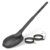 Eightwood Aktive DAB/DAB+ Antenne Auto Digital Radio GPS DAB FM Antenne Auto Dachantenne Autoantenne mit Verstärker with SMB/SMA Stecker DIN Adapter Auto Radio Splitter Amplifier 5M Verlängerung Kab