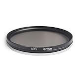 Ares Foto® CPL Zirkular-Polfilter Polarisationsfilter, optisches Glas & Aluminium. Für Canon Sony Nikon Fujifilm Pentax Tamron Sigma Leica Olympus Panasonic (67mm)