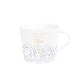 Grafik Werkstatt Kaffee-Tasse mit Echtgold | Porzellan Tasse | 420 ml | Meer