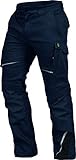 Leib Wächter Flex-Line Workwear Bundhose Arbeitshose mit Spandex (marine/schwarz, 52)