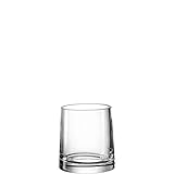 Leonardo Novara Glasvase in modernem Design 1 Stück, zylinderförmige Deko-Vase, elegantes Windlicht aus Glas für Kerzen, 11 cm, 018619