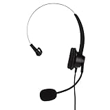 Generic H360‑3.5VA Leichtes Einseitiges Headset, Business-Kopfhörer mit Geräuschunterdrückung und Mikrofon mit Lautstärkeregelung ＆ Trucker-Headset mit Mikrofon-Stummschaltung – 3,5 Mm