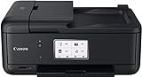 Canon PIXMA TR8550 Drucker Farbtintenstrahl Multifunktionsgerät All-in-One DIN A4 (Scanner, Kopierer, Fax, WLAN, LAN, ADF, Apple Airprint, Print App, 2 Papierzuführungen, Duplexdruck), schwarz
