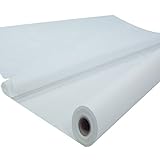 Sensalux Tischdeckenrolle, stoffähnliches Vlies, Standard 100 by Oeko-TEX - Klasse I Zertifiziert, 1,18m x 25m, Weiß