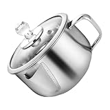 Alipis 304 Edelstahl Ö Und Fetttrennkanne 1200ml Küchen Gadget Für Die Zubereitung Von Suppen Und Saucen Hochwertiger Ölfilter Für Fettfreies Kochen Und Gesunde Ernährung
