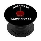 Candy Apple Foodie Herbst Herbst Halloween Lustiger Snack Essen PopSockets mit austauschbarem PopGrip