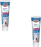 Trixie Dental Care | Doppelpack | 2 x 100 g | Zahnpflege-Gel für Hunde mit Rindfleischaroma | Auch für Katzen geeignet | Kann dabei helfen, Zahnstein vorzubeugen