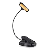 QFXFL LED-Schreibtischlampe, Schwenkarm-Schreibtischleuchte mit Klemme 3 Beleuchtungs-9 Helligkeit Modi für die Augenpflege Lese-Schreibtischlampen für das Home Office