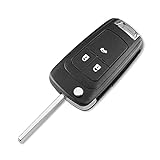 LLXX Autoschlüssel Auto Alarm Remote Key Fit Comappierbar mit Malibu Cruze Aveo Funkensegel 2/3/4 Knöpfe 433MHz Türschloss ID46. Chip Auto-Fernbedienungsschlüssel (Number of Buttons : 3 Buttons)