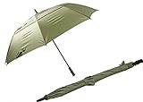 DUA Doppelter Schirm mit Belüftung, automatisch zu öffnender Golf-Regenschirm, grün, Einheitsgröße