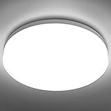 Jorunhe 18 W LED-Deckenleuchte für Küche, Wohnzimmer, Schlafzimmer, Flur und mehr, weiß, bessere Wärmeableitung (Augenpflege), LED-Deckenleuchte, Eingang 86-265 V [Energieklasse A+]