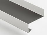 Fensterbank Tropfblech Alu Abschluss 5° 2mm Alu roh blank Tiefe=50-400mm 500mm, 750mm, 1000mm, 1500mm oder 2000mm (Fensterbank 2mm Alu roh 1000mm, 15/40/50/25)