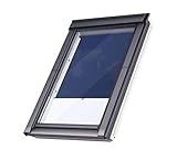 VELUX Kunststoff Dachfenster'Energie Technology' mit 3-fach Verglasung inkl. Eindeckrahmen und gratis Rollo (66 x 118 (FK06))
