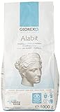 GLOREX 6 2608 429 - Alabit Gießmasse naturweiß, Beutel mit 1000 g, hochwertiger Modelliergips, für Modelle, kleine Reliefs und Gipsformen