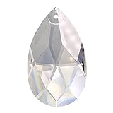 Christoph Palme Leuchten 3X Kristall Sonnenfänger Rautenwachtel L. 50 mm 30% Bleikristall Regenbogenkristall zum aufhängen Drachenträne Feng Shui