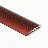 übergangsprofil rutschfeste Übergangsleiste Fliese zu Holz, Stabile Schwellenleiste für Auffahrrampe, Türschwellen-Übergangskantenreduzierer mit Nut, Einfach zu Montieren (Color : Red)