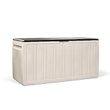 XXL Kissenbox/Auflagenbox Leonardo in Creme-Weiß mit 270 Liter Nutzvolumen- robust, abwaschbar und einfach im Aufbau