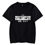 Yokbeer Unisex Kurzarm T-Shirts, Hunter X Hunter T-Shirt, Mode Killua Gon Anime H X H Shirts T-Shirt Männer Frauen Jungen Mädchen T-Shirt (Color : Black, Size : L)