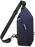 UOTY Ultraleichte Brusttasche Sling Rucksack mit USB-Ladeanschluss Daypacks Schultertasche Klein Männer Frauen für Sport, Reisen usw