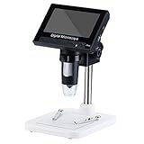 Mikroskop Digital-Mikroskop 1000X Elektronische Video Lupe mit 4.3inch LCD-Display -Licht 720p-Auflösung für Lab
