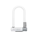 Kryptonite Unisex-Erwachsene Kryptolok Mini-7 W/Flexframe-U Bracket (Color-White) Locks, 4' x 11.5' 12.7mm