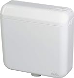 Evenes WC Aufputz Spülkasten mit 2-Mengen weiss tiefhängend 420x390x135 mm WC Bad Badezimmer