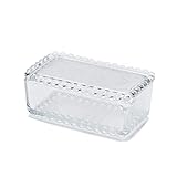 Butterdose aus Glas, transparent, mit Deckel, einfache Mehlbox, Aufbewahrungsbox, Küche, Kühlschrank, Frischhaltedose