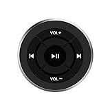 LOGGO Musik-Audioempfänger-Freisprecheinrichtung Car Kit Auto-Lenkrad-Lenker Smart Media-Knopf Adapter 1pcs Auto-MP3-Player Bluetooth (Color Name : A)